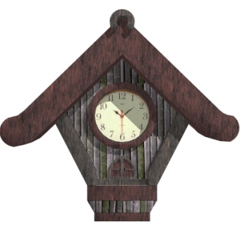 欧式创意钟表su模型