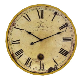 欧式圆形钟表su模型