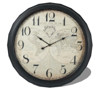 欧式圆形钟表su模型