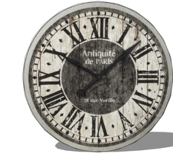 工业风圆形钟表su模型