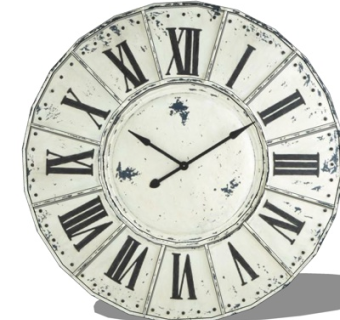 欧式圆形钟表su模型