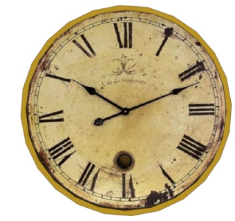 欧式圆形钟表su模型