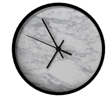 现代圆形钟表su模型