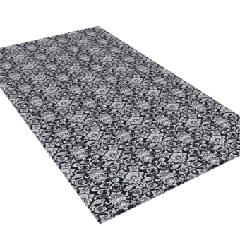 现代布艺花纹地毯su模型