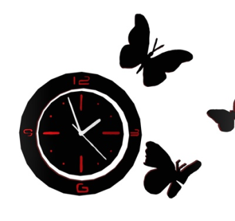 现代圆形钟表su模型