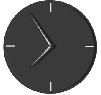 现代圆形钟表su模型