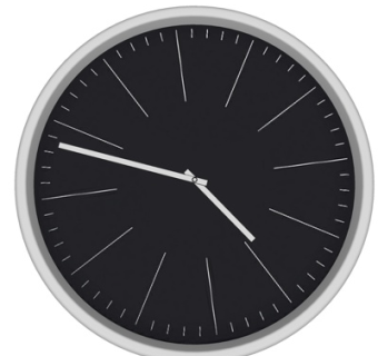 现代圆形钟表su模型