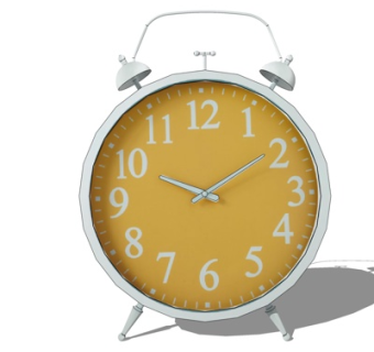 现代铁艺闹钟su模型