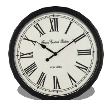 欧式圆形钟表su模型