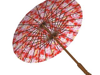 日式<em>竹伞</em>su模型
