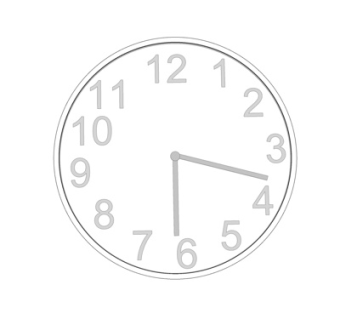 现代圆形钟表su模型