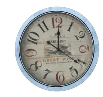 欧式圆形挂钟su模型