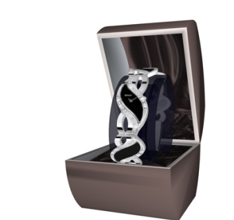 现代轻奢手表手表盒su模型