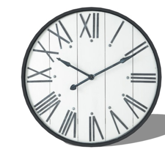 现代圆形钟表su模型