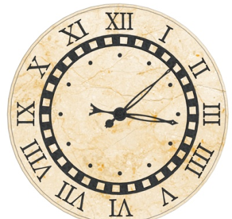 后现代圆形钟表su模型