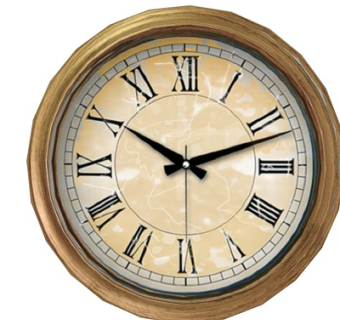 欧式金属挂钟su模型