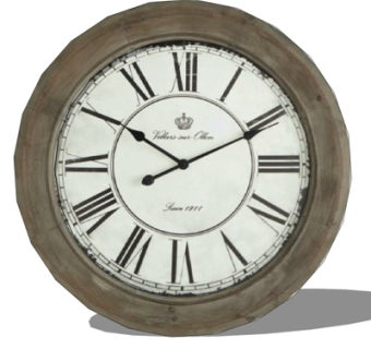 现代圆形钟表su模型