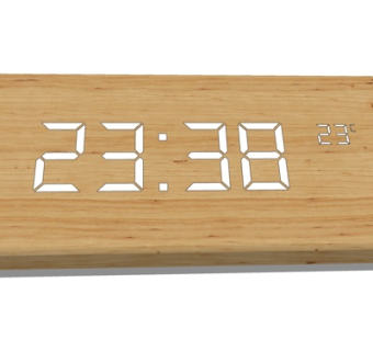 现代创意实木台钟su模型