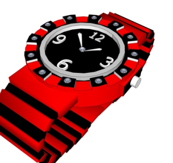 现代机械表su模型