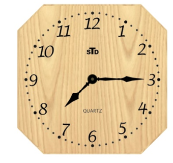 北欧原木钟表su模型