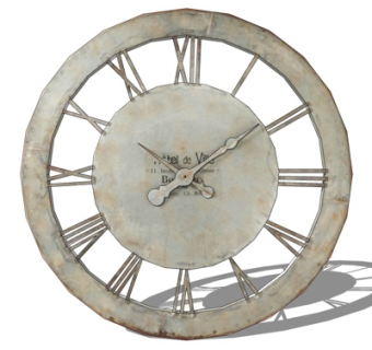 现代大理石装饰钟su模型