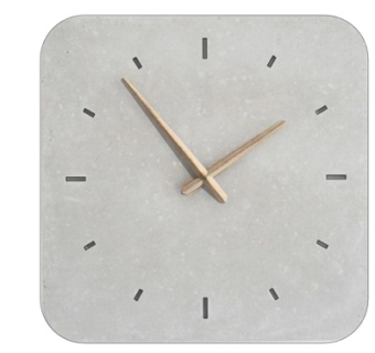 现代方形挂钟su模型