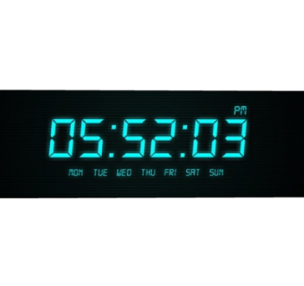 现代方形挂钟su模型