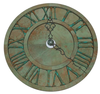 工业风铁艺挂钟su模型