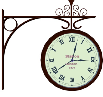 欧式铁艺挂钟su模型