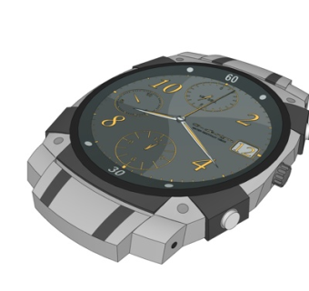 现代机械表su模型