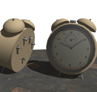 现代金属闹钟su模型