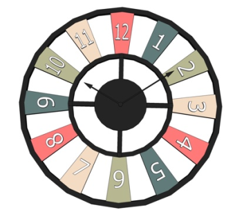 现代创意钟表su模型