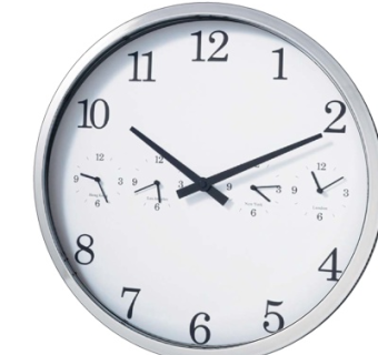 现代圆形钟表su模型