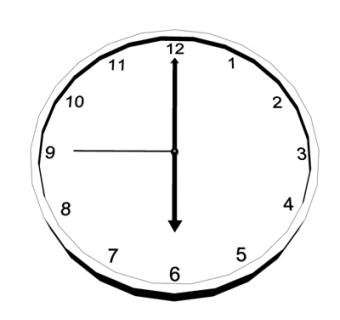 现代圆形钟表su模型