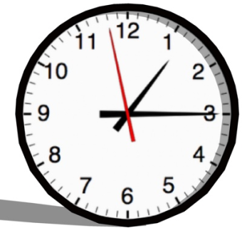 现代圆形钟表su模型