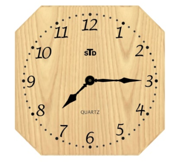 北欧原木钟表su模型