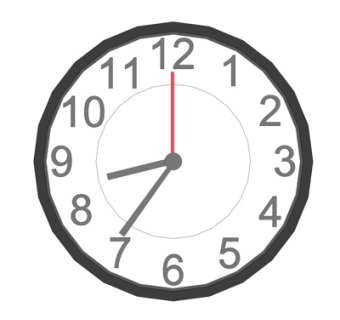 现代圆形挂钟su模型