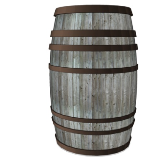 现代实木酒桶su模型