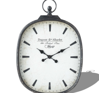 欧式金属挂钟su模型