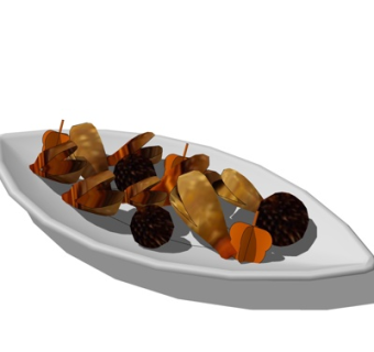 现代干果su模型