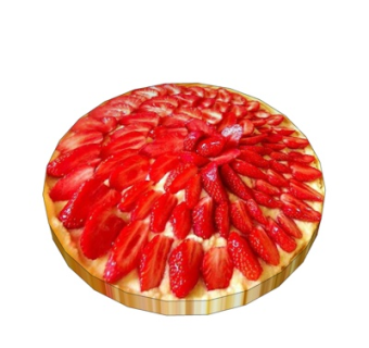 现代草莓馅饼su模型