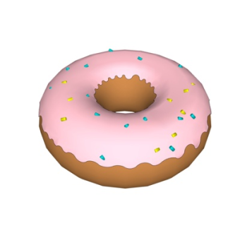 现代甜甜圈su模型