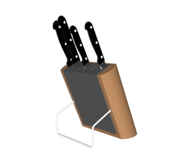 现代刀具su模型