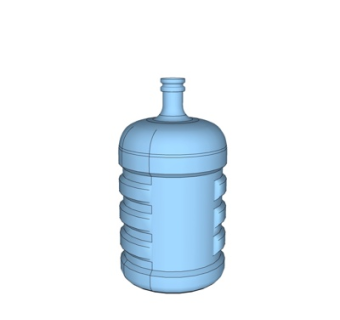 现代矿泉水桶su模型