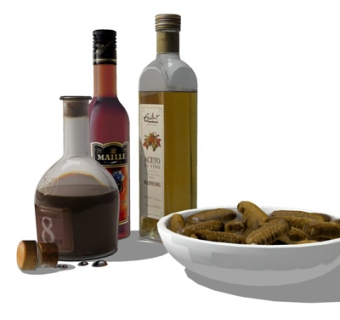 现代酒水su模型