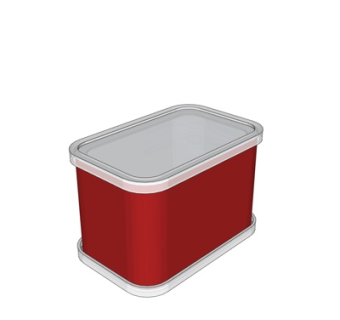 现代罐头su模型