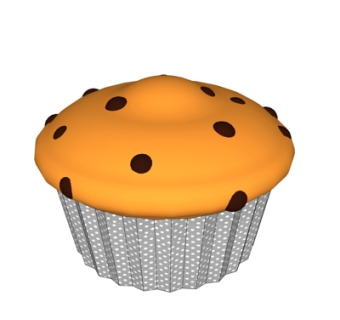 现代蛋糕su模型