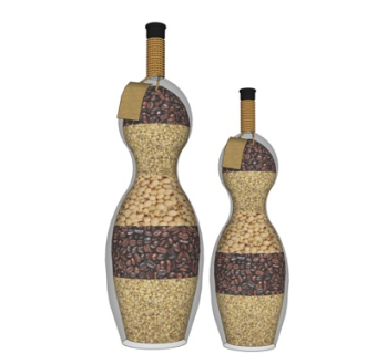 现代杂粮罐头su模型