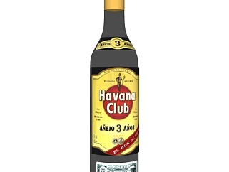 <em>现代</em>哈瓦那<em>俱乐部</em>朗姆酒su模型