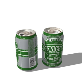 现代青稞啤酒su模型